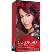 Colorsilk Beautiful Color - 34 Deep Burgundy by Revlon for Unisex - 1 Application Hair Color