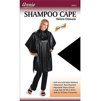 Annie Shampoo Cape 45" x 54" Black