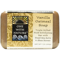 One With Nature Dead Sea Minerals Bar Soap Vanilla Oatmeal - 7 oz