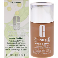 Even Better Makeup SPF 15 - CN 74 Beige (M) - Dry To Combination Oily Skin by Clinique for Women - 1 oz Foundation