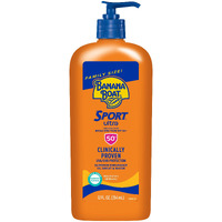 Banana Boat Sport Ultra SPF 50 Sunscreen Lotion, 12oz | Banana Boat Sunscreen SPF 50 Lotion, Oxybenzone Free Sunscreen, Sunblock Lotion Sunscreen, Family Size Sunscreen, 12oz
