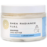 Shea Radiance Whipped Shea Butter w/Colloidal Oatmeal - Blended w/Skin-Soothing Oatmeal & Moisturizing Rice Bran Oil | Unscented 7 oz