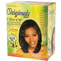 Originals By Africa's Best Olive Oil Conditioning Relaxer System 2-Pack, Helps Repair, Rebuild and Restore Your Hair's Elasticity and Softens & Shines, Designed for Coarse Hair Textures