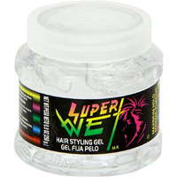 Super Wet Plus Hair Transparent Styling Gel 8 Ounce