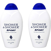 Shower to Shower Absorbent Body Powder, Sport, 13-Ounce Bottles (Pack of 2)