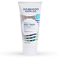 Seaweed Bath Co. Hydrate Body Cream, Unscented, 6 Ounce, Nourishing Hand & Body Lotion Moisturizer for Dry Skin, with Sustainably Harvested Seaweed, Kukui Oil, Hyaluronic Acid, Shea Butter