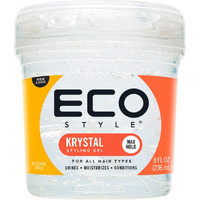 Eco Style Krystal Styling Gel - Adds Body and Shine to all Styles - Moisturizes and Maintains Healthy Hair - Strong, Weightless Hold - Ideal for any Hair Type and Color - Leaves No Residue - 8 oz