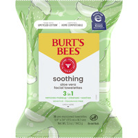 Soothing Facial Towelettes Sensitive - Aloe Vera by Burts Bees for Unisex - 30 Count Towelettes