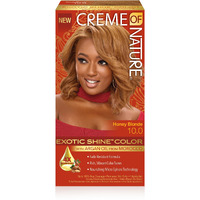 Creme of Nature Exotic Shine Hair Color With Argan Oil from Morocco, 10.0 Honey Blonde, 1 Application
