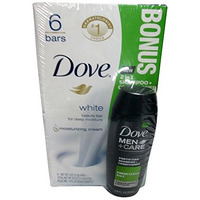 Dove Beauty Bar White 4 oz, 6 Bar