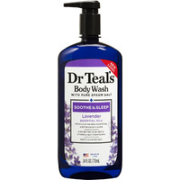 Dr Teal's Pure Epsom Salt Body Wash Soother & Moisturize With Lavender 24 Ounce