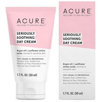 Acure Seriously Soothing Day Cream - Daily Hydrating Facial Cream - Moisturizer for Dry to Sensitive Skin from Argan Oil & Sunflower Amino Acids with Organic Chamomile - Vegan, Unscented - 1.7 Fl Oz