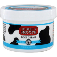 UDDERLY SMOOTH Foot Cream with Shea Butter, Lightly Scented, 8 Ounce Jar