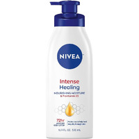 NIVEA Intense Healing Body Lotion, 72 Hour Moisture for Dry to Very Dry Skin, 16.9 Fl Oz Pump Bottle