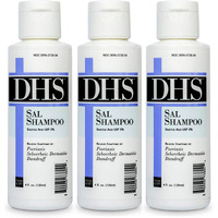 DHS SAL Shampoo - Maximum Strength Shampoo for Psoriasis, Eczema, and Dandruff/Medicated Anti-Dandruff Shampoo Reduces Oil, Treats Itchy Scalp with Salicylic Acid/PBA-free, Fragrance-free / 4oz