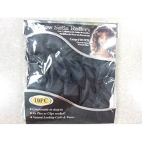 Donna Collection Pillow Satin Rollers, Black