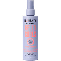 Noughty 97% Natural Hello Curl Define and Re-Shape Curl Primer, Vitamin Rich Formula for Curly and Wavy Styles, with Sea Kelp and Shea Butter, Sulphate Free Vegan Haircare 200 ml