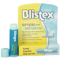Blistex sencilla y Sensible Lip Moisturizer 0,15 oz (Pack of 1)