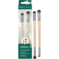 Enhancing Duo Eye Brush Set by Ecotools for Women - 2 Pc Shade Plus Define Eye Brush Duo, Smudge Plus Blend Eye Brush Duo
