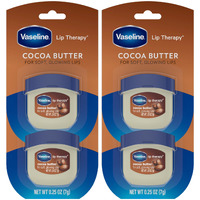 Vaseline Lip Therapy Cocoa Butter.25 oz (Pack of 4)