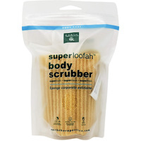 Earth Therapeutics Loofah, Super, Body Scrubber, Green