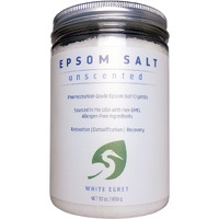White Egret Pharmaceutical Grade Bath Epsom Salt, 30 Ounce