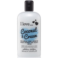 Bath and Shower Creme - Coconut and Cream by I Love Cosmetics for Women - 16.9 oz Shower Cream
