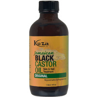 Kuza Jamaican Black Castor Oil, Original - For Hair & Skin - 4oz. - Rejuvenate, Moisturize, Strengthen & Protect