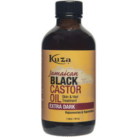 Kuza Jamaican Black Castor Oil, Extra Dark - For Hair & Skin - 4oz. - Rejuvenate, Moisturize, Strengthen & Protect