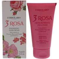 3 Rosa Nourishing Hand Cream by LErbolario for Unisex - 2.5 oz Cream