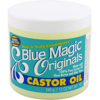 Blue Magic Originals Castor Oil 12 Ounce Jar (354ml) (6 Pack)