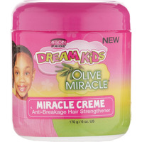 African Pride Dream Kids Olive Miracle Creme Anti-Breakage Hair Strengthener - Helps Strengthen, Condition & Protect Hair, Contains Olive Oil, 6 Oz