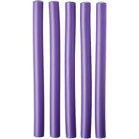 Donna Collection 10 Soft Twist Rollers, Purple, 5 Count