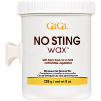 GiGi No Sting Wax with Kava Kava - Microwave Hair Removal Wax, 8 Ounces