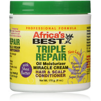 Africa's Best Triple Repair Oil Moisturizer Hair and Scalp Conditioner, 6 Ounce (Packaging May Vary)