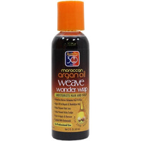 Salon Pro 30 Sec Moroccan Argan Oil Weave Wonder Wrap Moisturizes Hair & Scalp 2oz - Dark