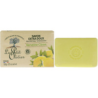 Extra Mild Soap - Verbena and Lemon by Le Petit Olivier for Unisex - 3.5 oz Soap