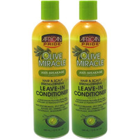 African Pride Olive Miracle Conditioner Leave-In 12 Ounce (354ml) (2 Pack)