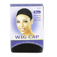 Annie Wig Cap 2pc #4400 Black