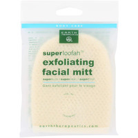 Earth Therapeutics Superloofah Exfoliating Facial Mitt, 1 Ea, 1count