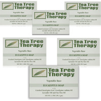 Tea Tree Therapy Vegetable Base Bar Soap, Eucalyptus, 6 Count