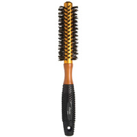 Diane 6-Row Comfort Grip Reinforced Boar Bristle with Aluminum Barrel Round Brush