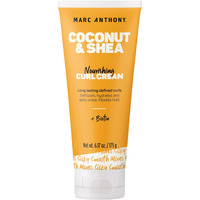 Marc Anthony Nourishing Curl Cream, Coconut Oil & Shea Butter - Anti-Frizz Biotin Detangling Cream to Enhance Curls, Defrizz, Hydrate & Adds Shine - Color Safe & Sulfate Free Styling Product