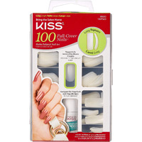 Kiss 100 Acrylic Plain Full-Cover Nails, Active Long Square