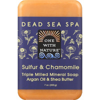 One With Nature Bar Soap, Chamomile and Sulfur, 7 Ounce