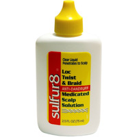 Sulfur8 Twist & Braid Anti-Dandruff Medicated Scalp Solution, 2.5 oz (Pack of 5)