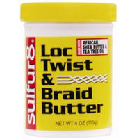 Sulfur8 Loc Twist & Braid Butter, 4 oz (Pack of 4)