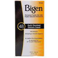 Bigen Permanent Powder Hair Color 48 Dark Chestnut 1 ea (Pack of 9)