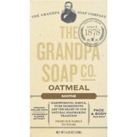 Grandpa's Soap Bar Oatmeal, Soothe, 4.25 Oz