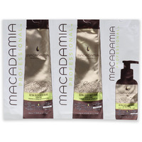 Professional Ultra Rich Moisture Set by Macadamia Oil for Unisex - 3 Pc Kit 0.34oz Shampoo, 0.34oz Conditioner, 0.17oz Oil Treatment
